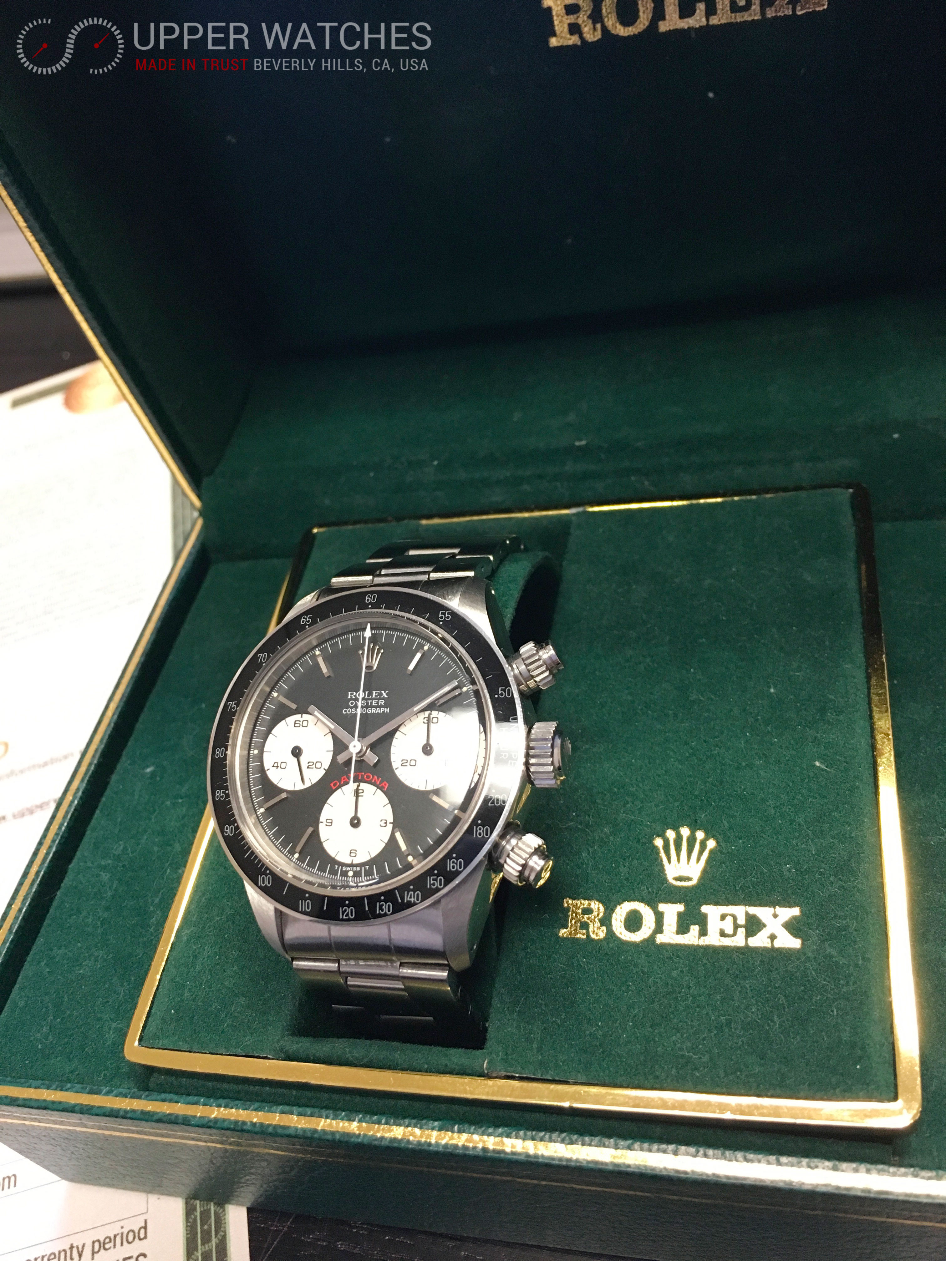 Rolex Daytona 6263 Black Dial Big Red Circa 1976 Upper Watches