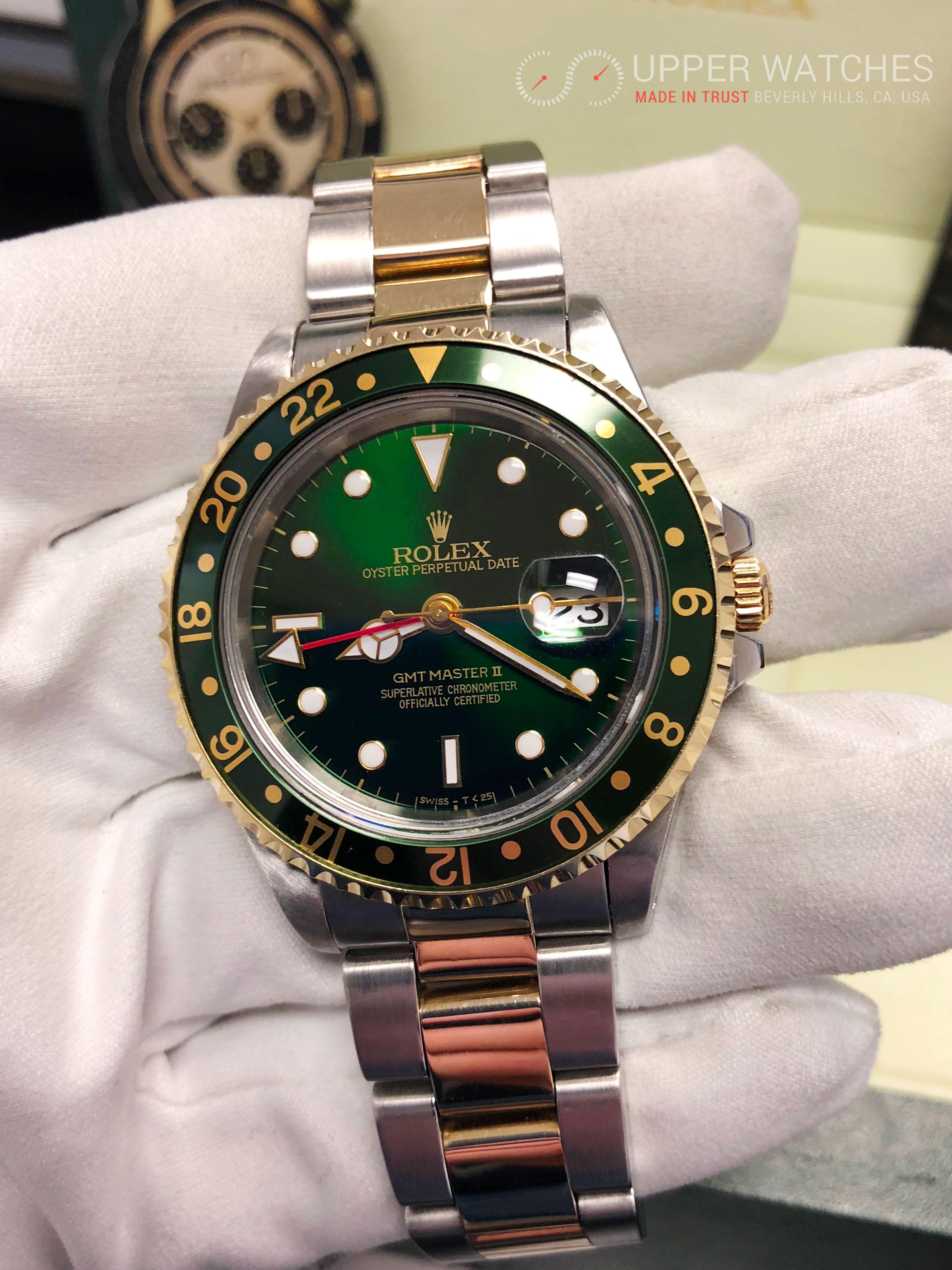 rolex gmt master ii green dial