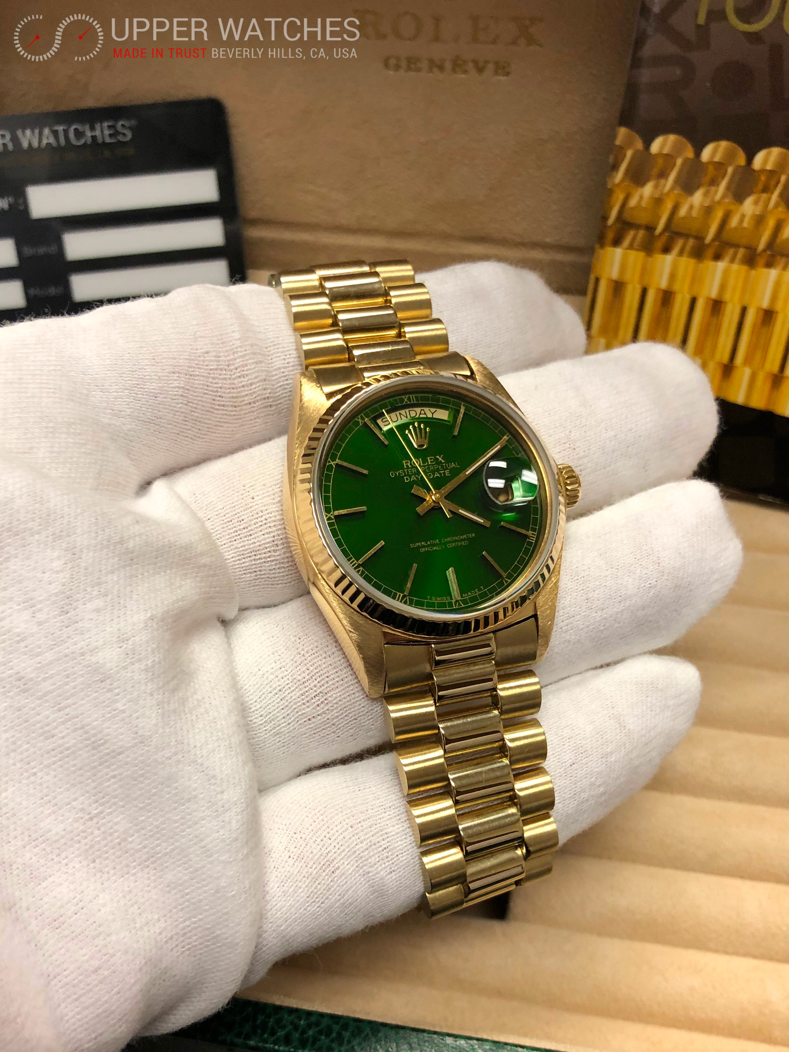 day date green gold